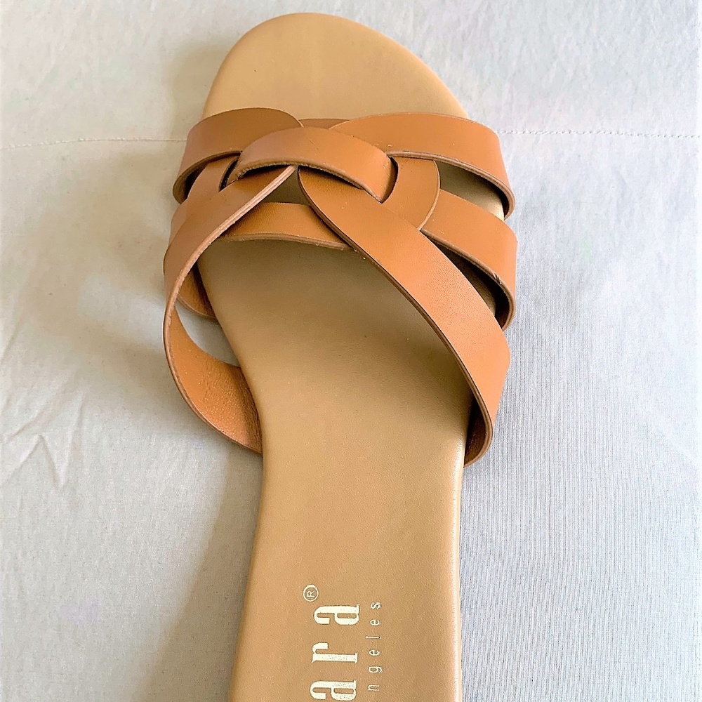 Brown Slide Sandals